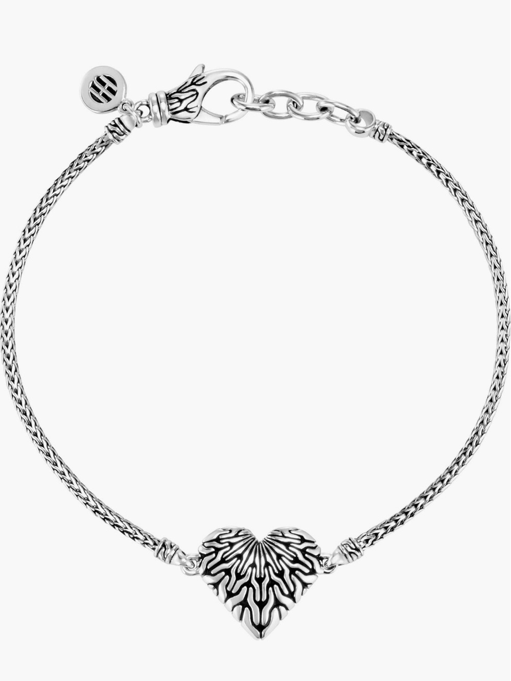 NWT John Hardy sterling silver heart bracelet.